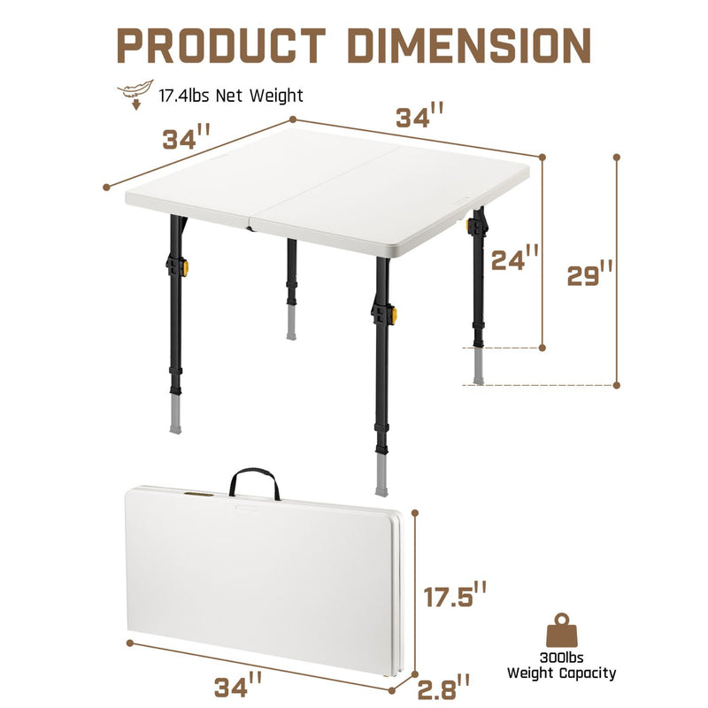 FanttikOutdoor Zeta S4 Pro 34-inch Square Folding Table - gallery 3