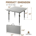 FanttikOutdoor Zeta S4 Pro 34-inch Square Folding Table - gallery 12