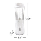 Hamilton Beach Smoothie Blender with 2 Travel Jars and 2 Lids (51102G) - gallery 8
