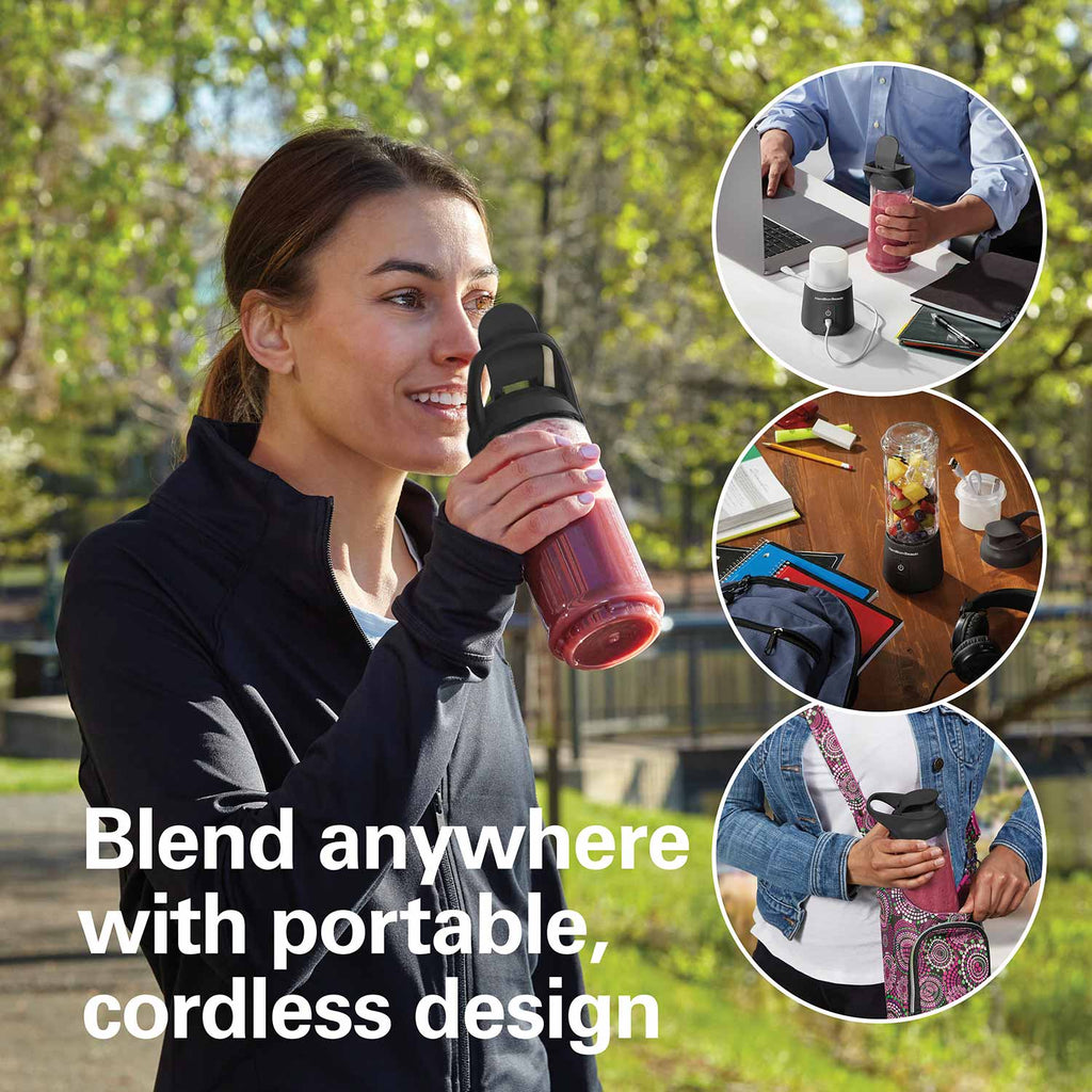 Hamilton Beach Blend Now Portable Cordless Blender, Black (51180J) - gallery 2