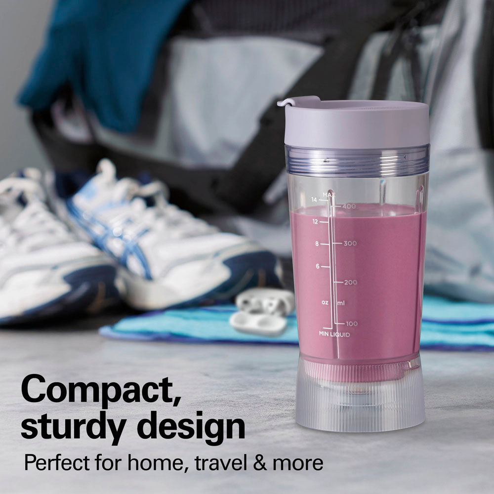 Hamilton Beach Personal Blender with Leak-Proof Travel Lid, Light Purple (51191G) - gallery 6