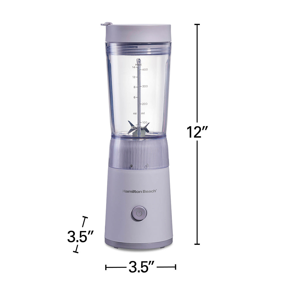 Hamilton Beach Personal Blender with Leak-Proof Travel Lid, Light Purple (51191G) - gallery 7