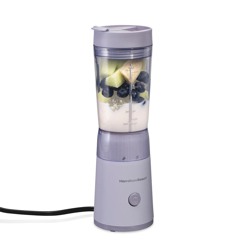 Hamilton Beach Personal Blender with Leak-Proof Travel Lid, Light Purple (51191G)