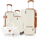 UUH 6-Piece Hardshell Luggage Set with TSA Locks