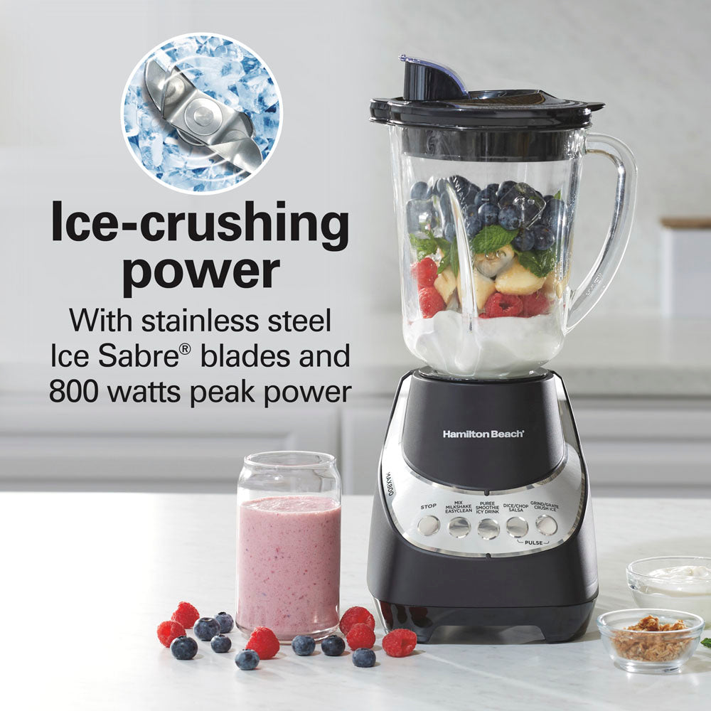 Hamilton Beach Wave-Action Quiet Blender, Black (53530J) - gallery 2