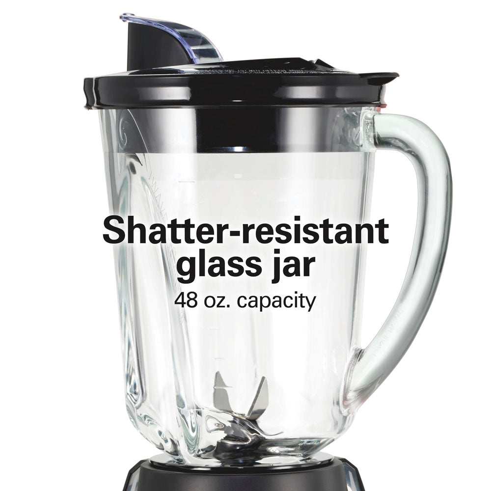 Hamilton Beach Wave-Action Quiet Blender, Black (53530J) - gallery 6