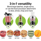 Hamilton Beach 3-in-1 Blender and Food Processor (58163J) - gallery 2