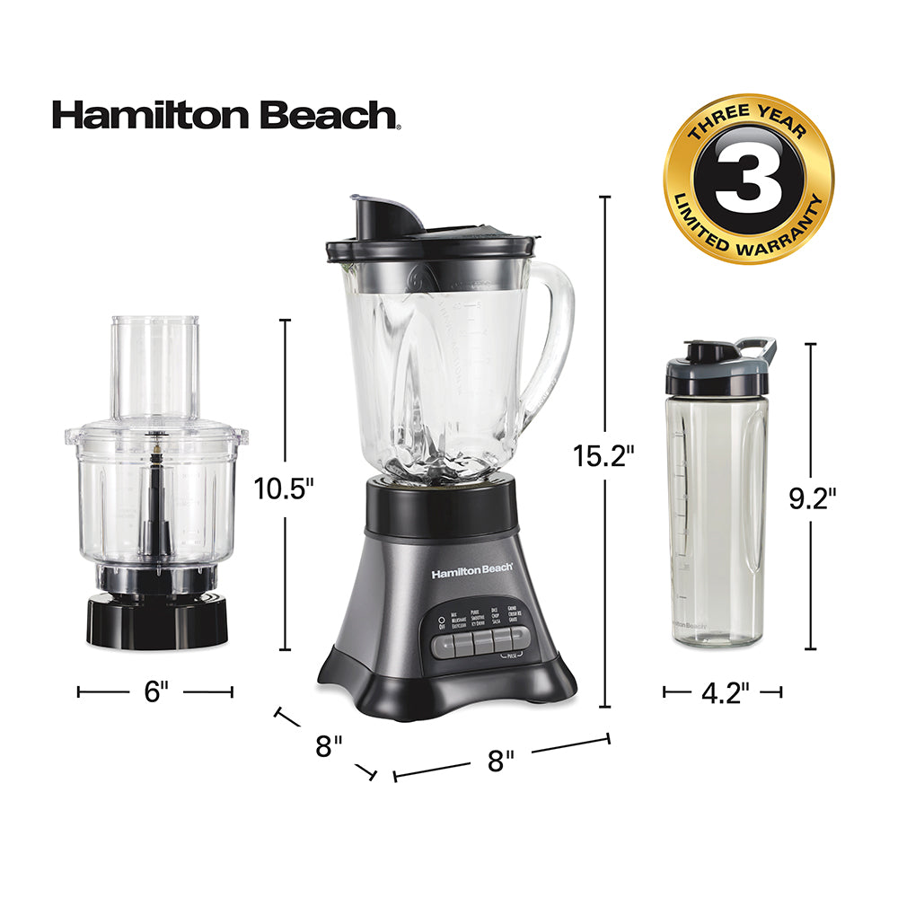 Hamilton Beach 3-in-1 Blender and Food Processor (58163J) - gallery 8