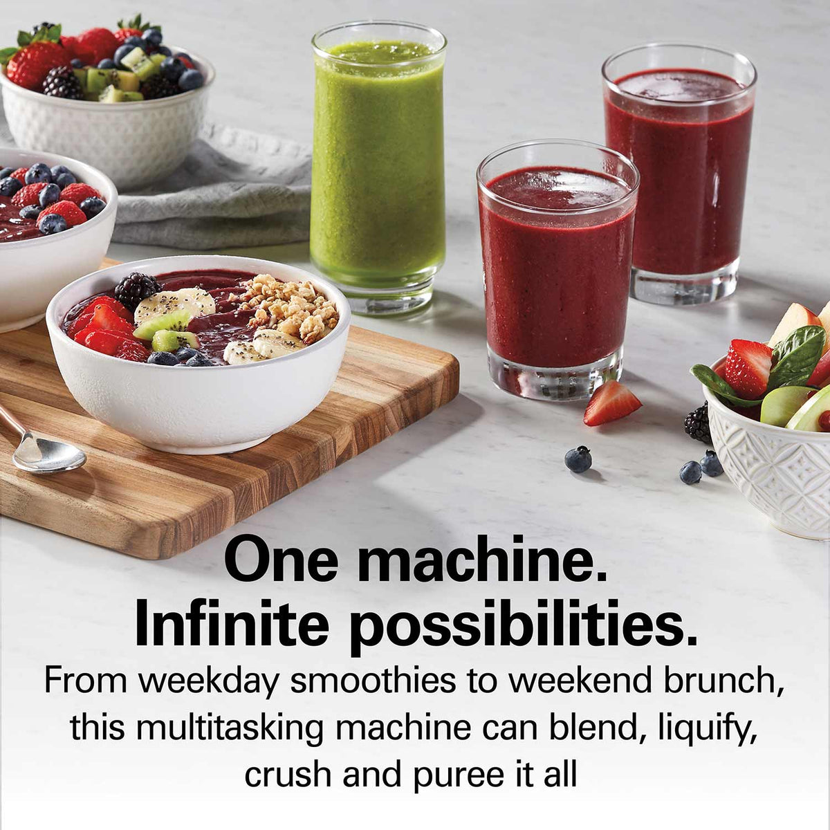 Hamilton Beach PowerMax Professional-Performance Blender, Grey (58600J) - gallery 2
