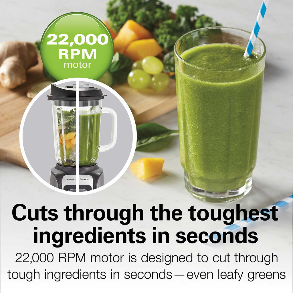 Hamilton Beach PowerMax Professional-Performance Blender, Grey (58600J) - gallery 4