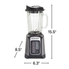 Hamilton Beach PowerMax Professional-Performance Blender, Grey (58600J) - gallery 8