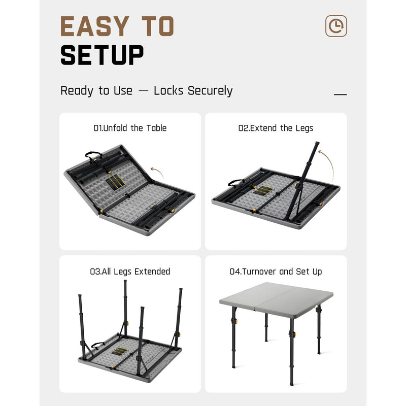 FanttikOutdoor Zeta S4 Pro 34-inch Square Folding Table - gallery 16