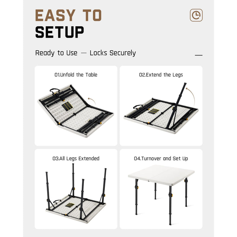 FanttikOutdoor Zeta S4 Pro 34-inch Square Folding Table - gallery 7