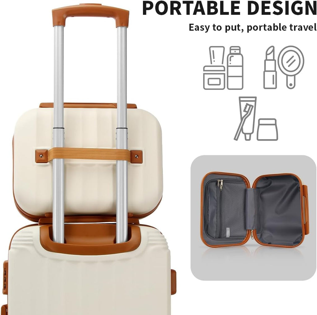 UUH 6-Piece Hardshell Luggage Set with TSA Locks