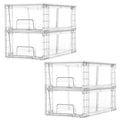 Roommark Stackable Plastic Storage Drawers