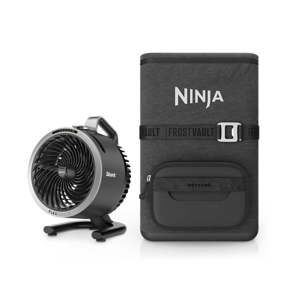 Shark Portable Misting Fan & Ninja 36 Can Backpack Cooler Bundle (FA052FF) - image 1