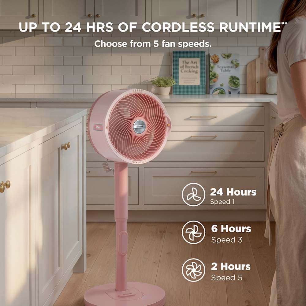 Shark FlexBreeze Pro Mist Indoor & Outdoor Fan (FA302WH) - image 3