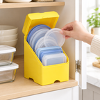 Roommark Food Container Lid Organizer in use