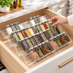 Roommark Spice Drawer Organizer in use
